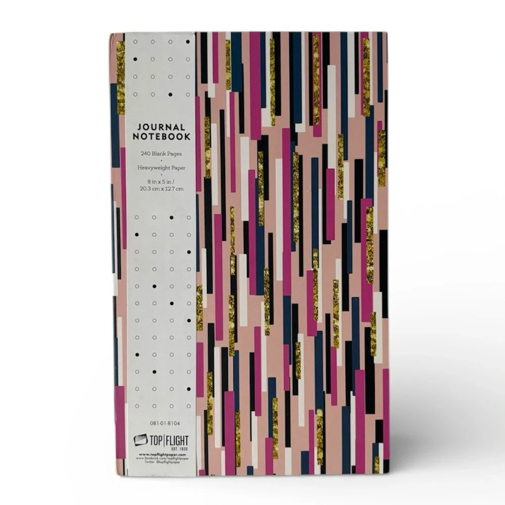 Top Flight Multiple-Color Blank Page Journal Notebook